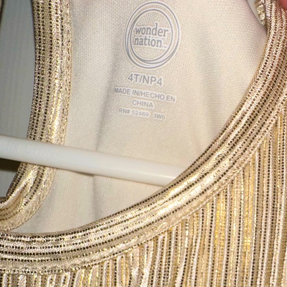 Girls gold dress - Picture 3 of 3